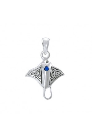 Small Celtic Manta Ray Pendant