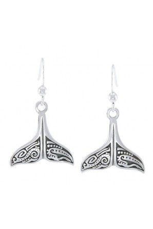 Whale Tail Aboriginal Earring