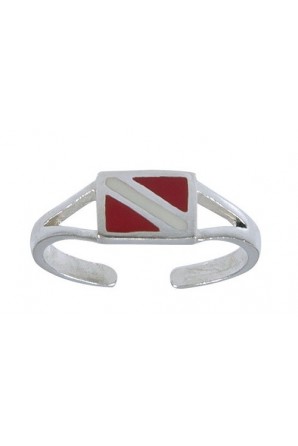 Dive Flag Toe Ring